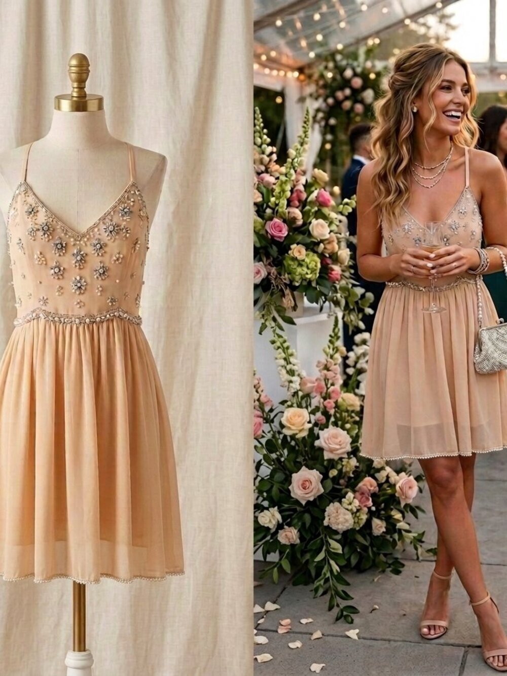 NWT Kimchi Blue Snow Queen Embellished Mini Dress Fairycore Ethereal Vibes $149